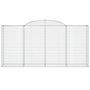 Voir la diapositive 3 : VIDAXL Panier de gabions arque 300x50x140/160 cm Fer galvanise
