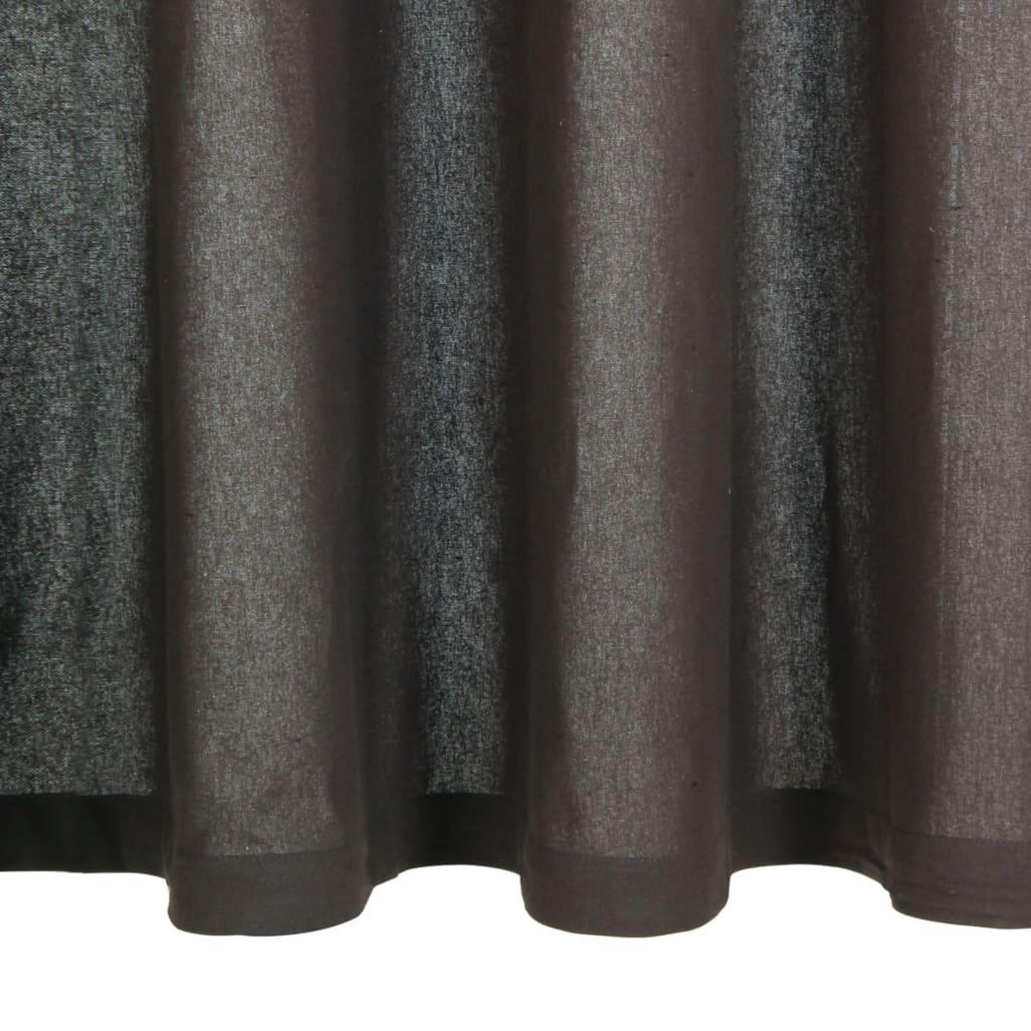 Voir la diapositive 3 : VIDAXL Rideaux avec anneaux en metal 2 pcs Coton 140x245 cm Anthracite