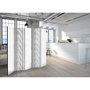Voir la diapositive 2 : Paris Prix Paravent 5 Volets  White Knit  172x225cm