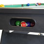 Voir la diapositive 3 : PLAY4FUN Billard Américain avec Retour de Boules Automatique et Accessoires, 220 x 123 x 80 cm - Noir et Tapis Vert