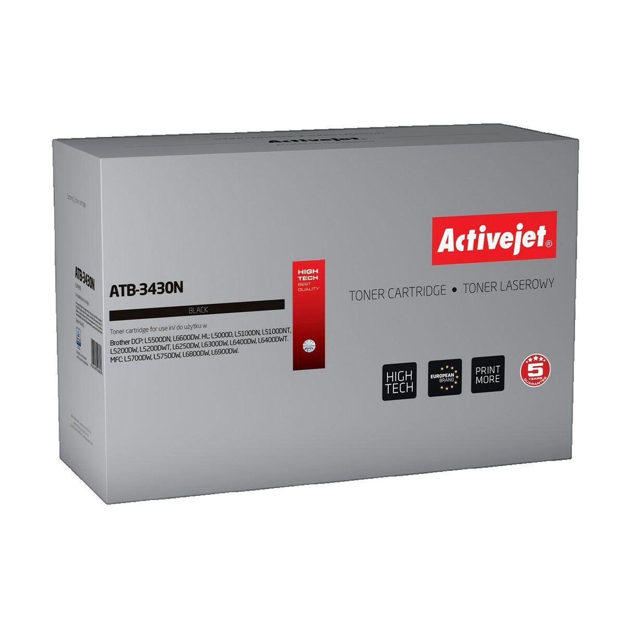 ActiveJet Cartouche de toner activejet Brother TN-3430 noir
