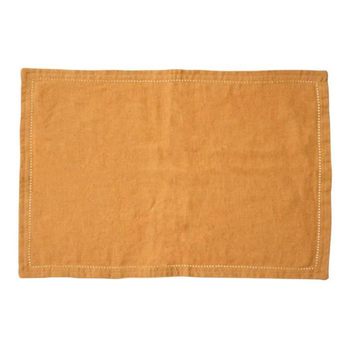 SECRET DE GOURMET Set de Table en Lin  Elina  30x45cm Jaune