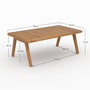 Voir la diapositive 4 : Rendez vous déco Table basse de jardin en bois d'acacia huilé-Siargao