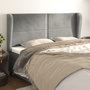 Voir la diapositive 1 : VIDAXL Tete de lit avec oreilles Gris clair 183x23x118/128 cm Velours