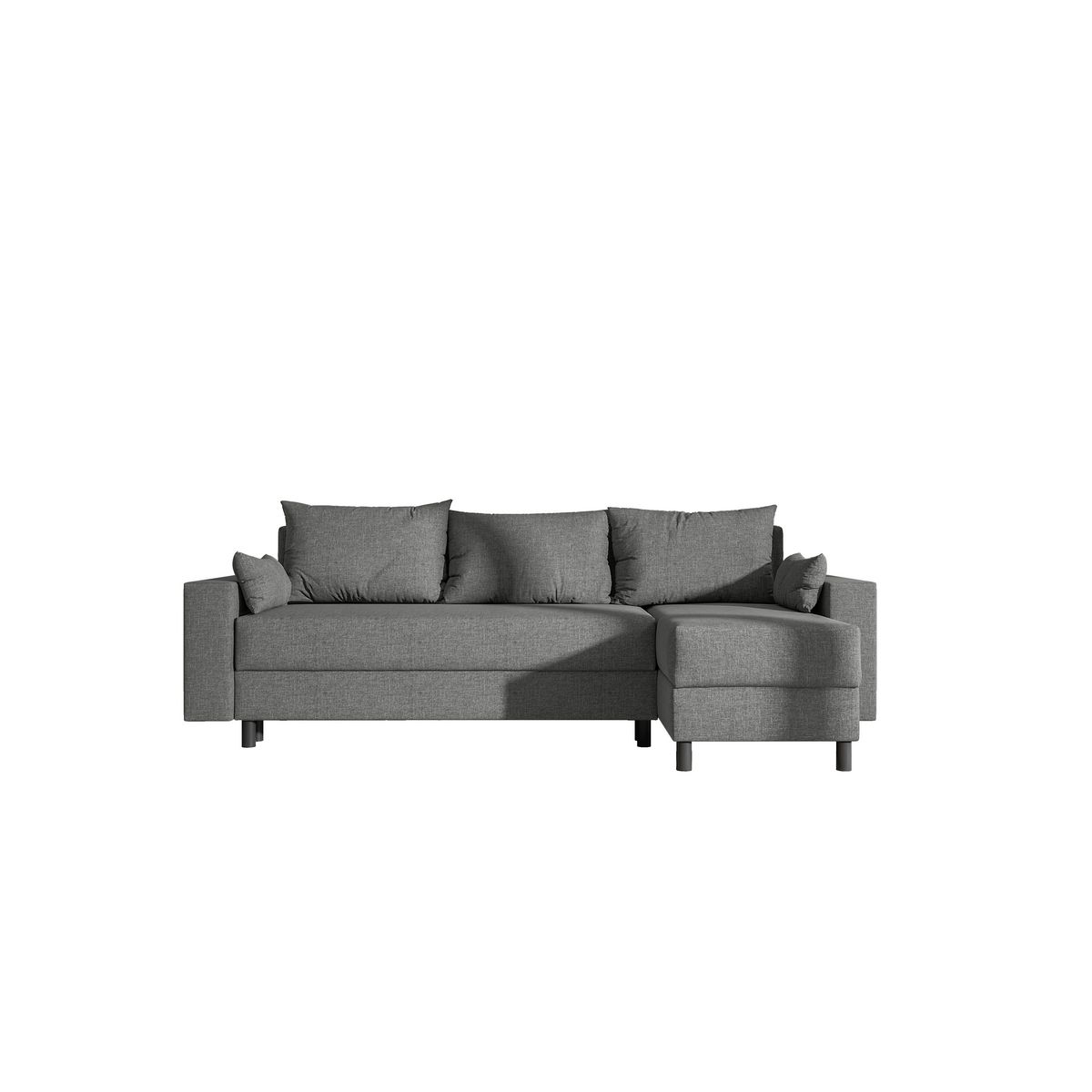 Canapé d'angle convertible et réversible  avec coffre  3 places PAOLA 