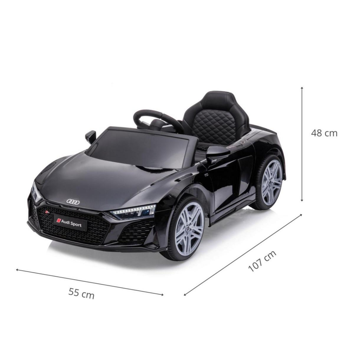 MILLY MALLY Véhicule electrique Audi R8 Spyder Noir