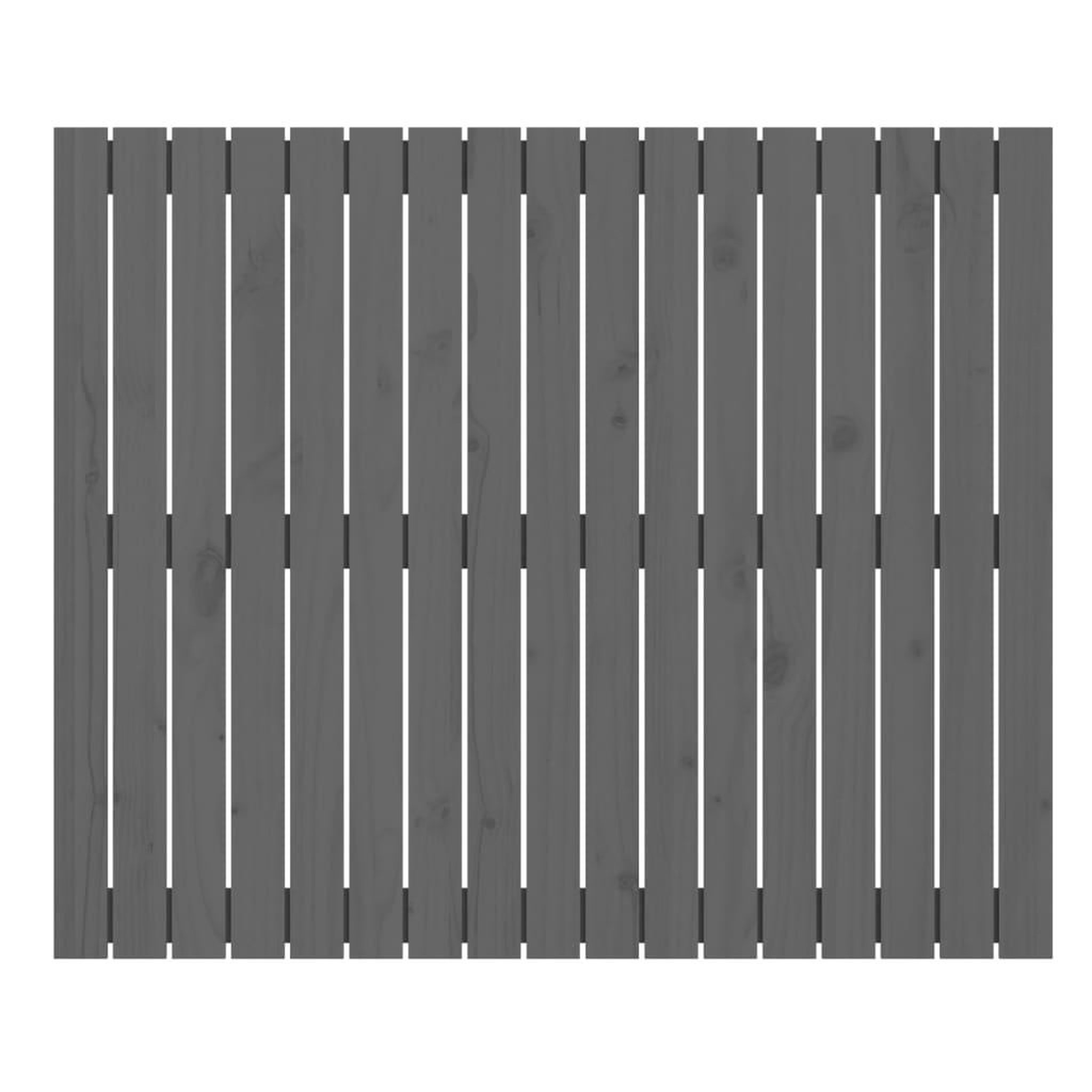 Voir la diapositive 4 : VIDAXL Tete de lit murale Gris 108x3x90 cm Bois massif de pin