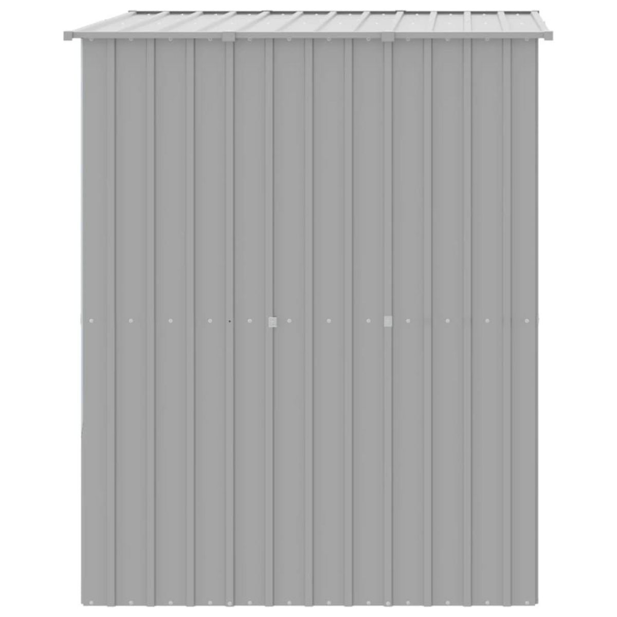 VIDAXL Niche pour chien avec toit gris clair acier galvanise