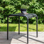 Voir la diapositive 5 : Paris Prix Table de Jardin Design  Borneo  75cm Noir