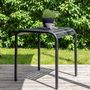 Voir la diapositive 5 : Paris Prix Table de Jardin Design  Borneo  75cm Noir