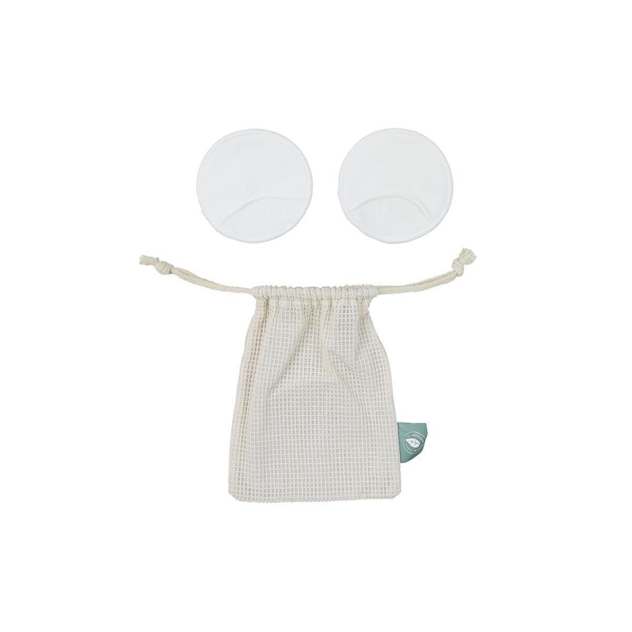 Cosmetic Club Lot de 2 disques démaquillant  lavable  15cm naturel