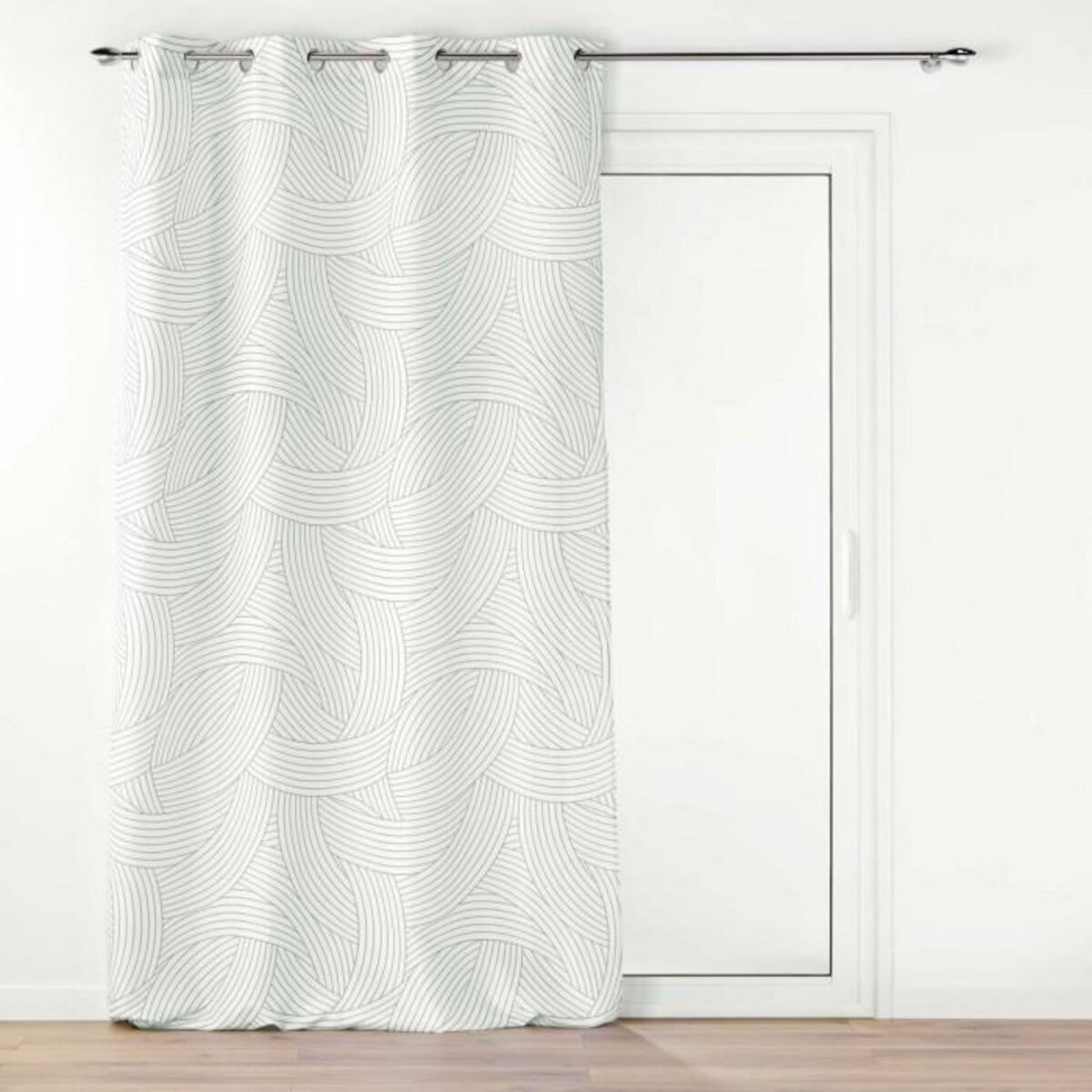 Paris Prix Rideau à Œillets Imprimé  Linea  140x260cm Blanc