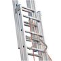 Voir la diapositive 3 : HAILO Echelle de toit coulissante à corde 10m en aluminium - TRIO 