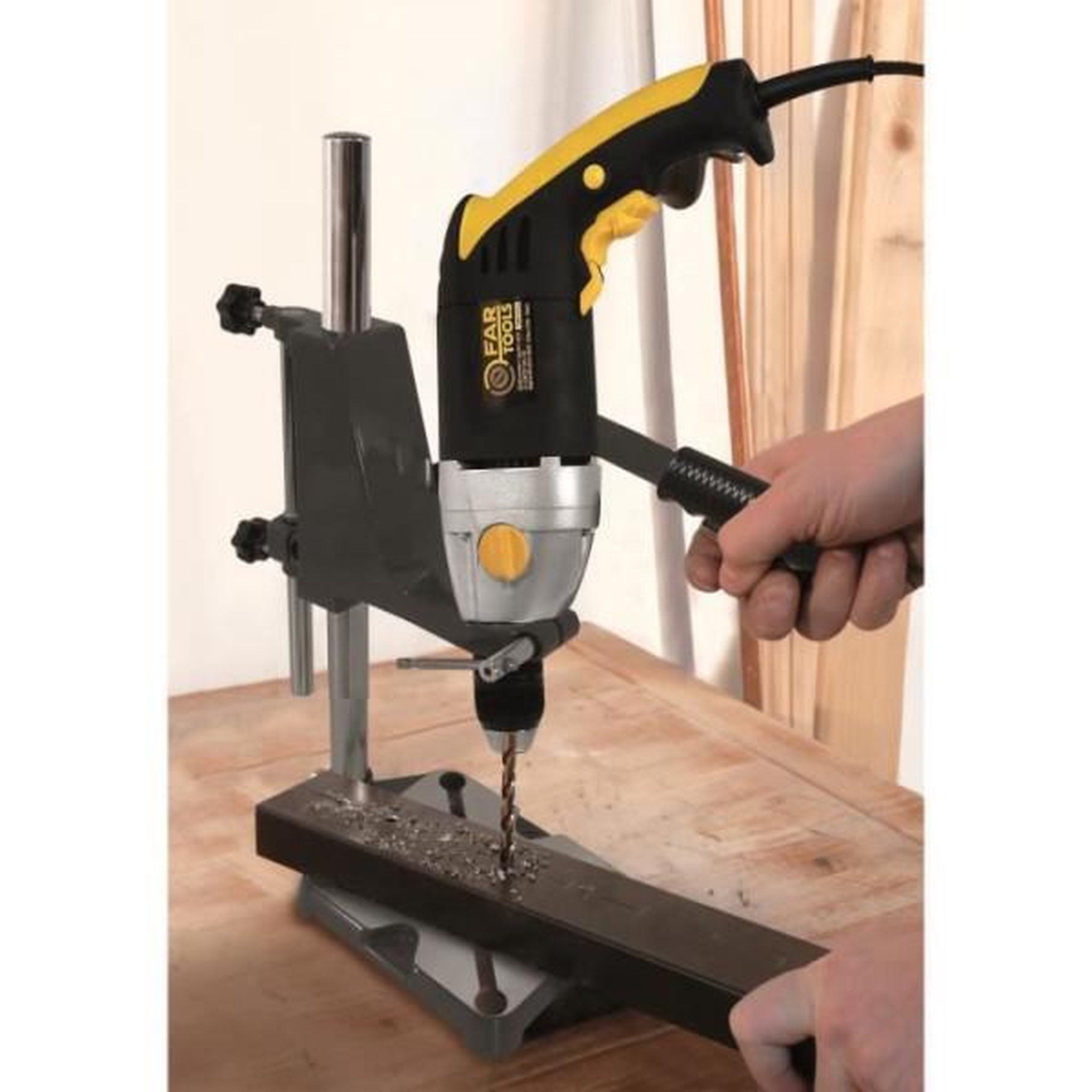 Voir la diapositive 3 : Fartools Support de perçage fartools ds430 - diametre 38 et 43 mm - hauteur 43 cm
