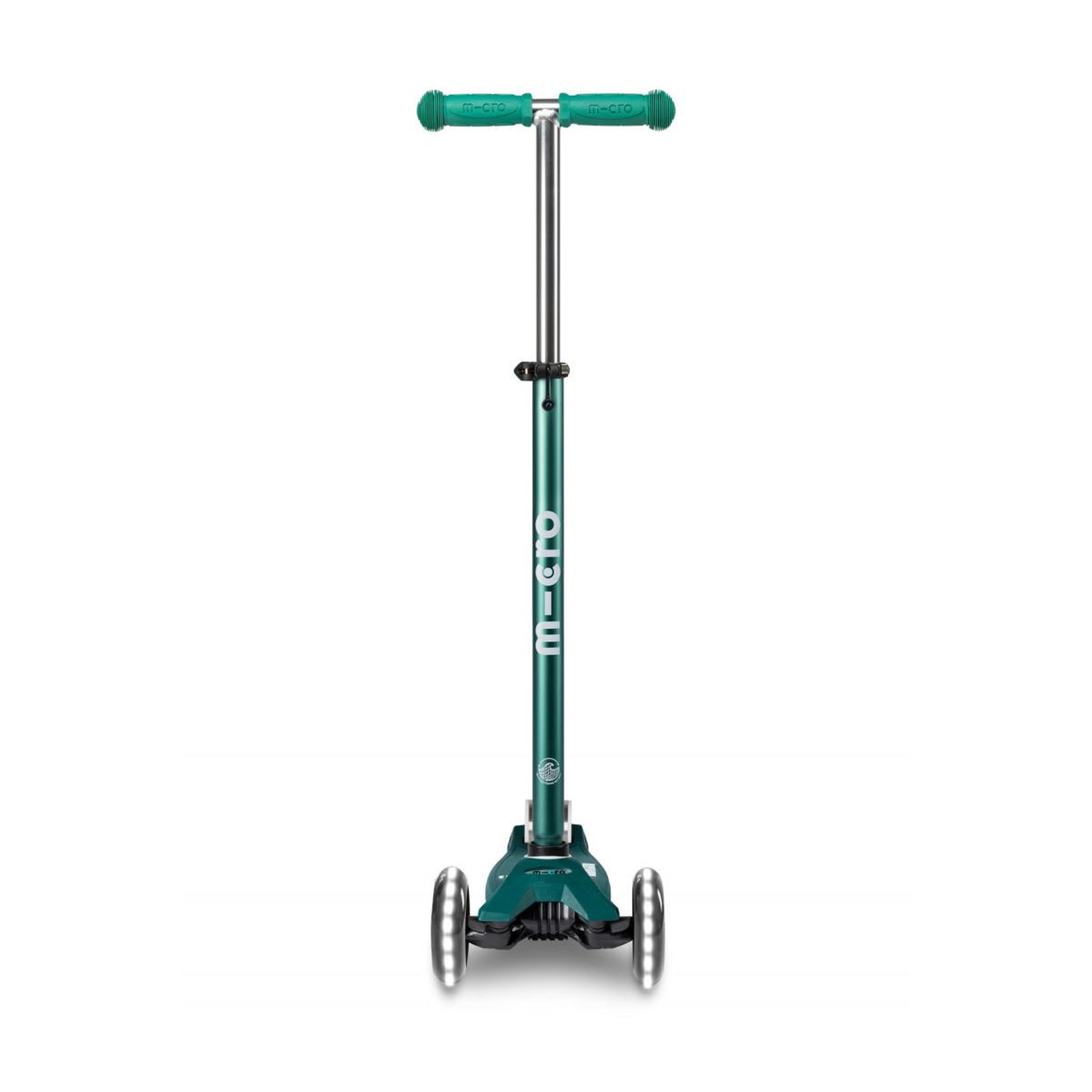 Voir la diapositive 2 : Micro Trottinette  Maxi  Deluxe LED - ECO - Vert