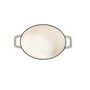 Voir la diapositive 5 : LIVOO Cocotte ovale en fonte 29cm beige - MEP129G