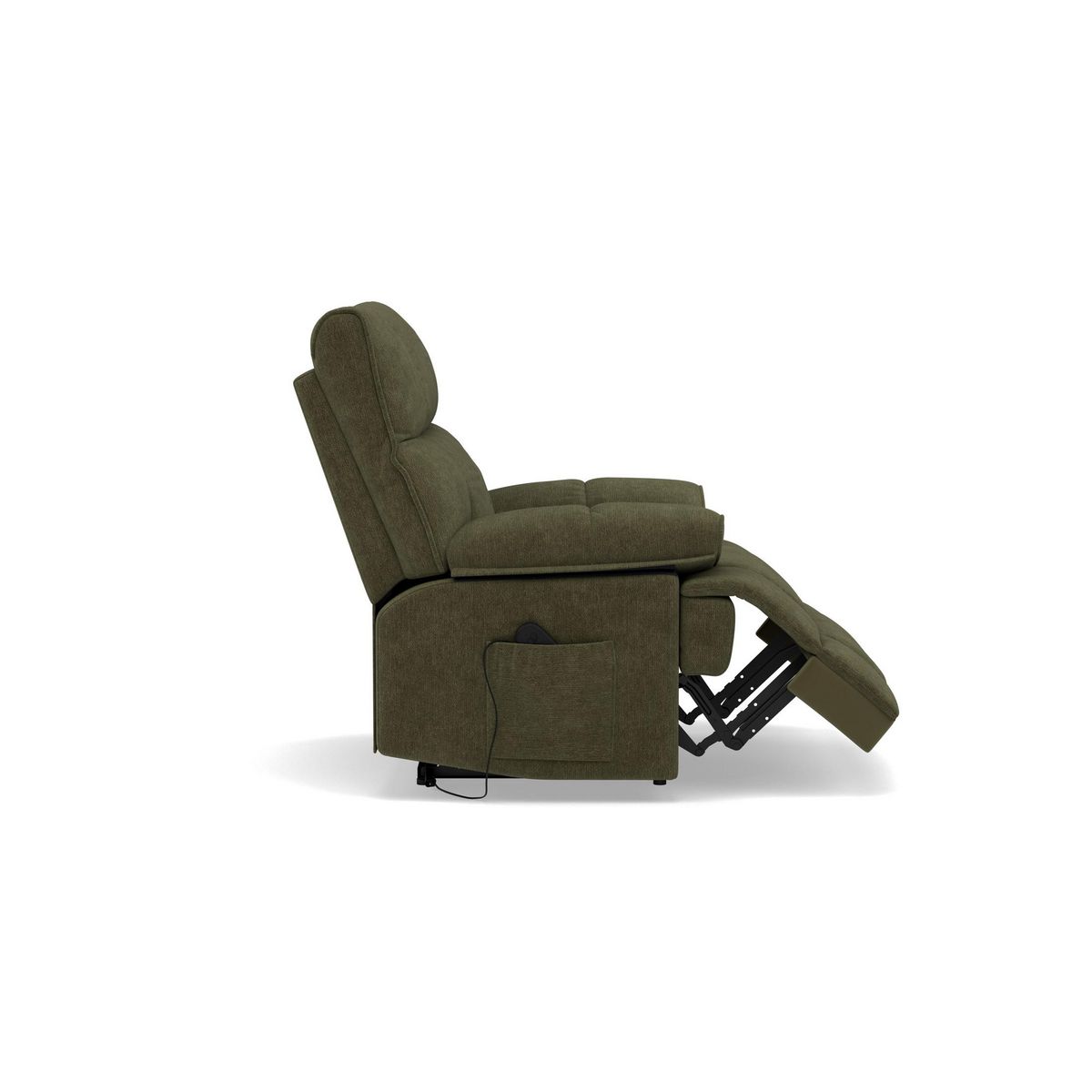 BEST MOBILIER Chandler - fauteuil relax électrique en velours texturé