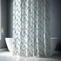GUY LEVASSEUR Rideau de douche imprimé en polyester blanc SCANDI