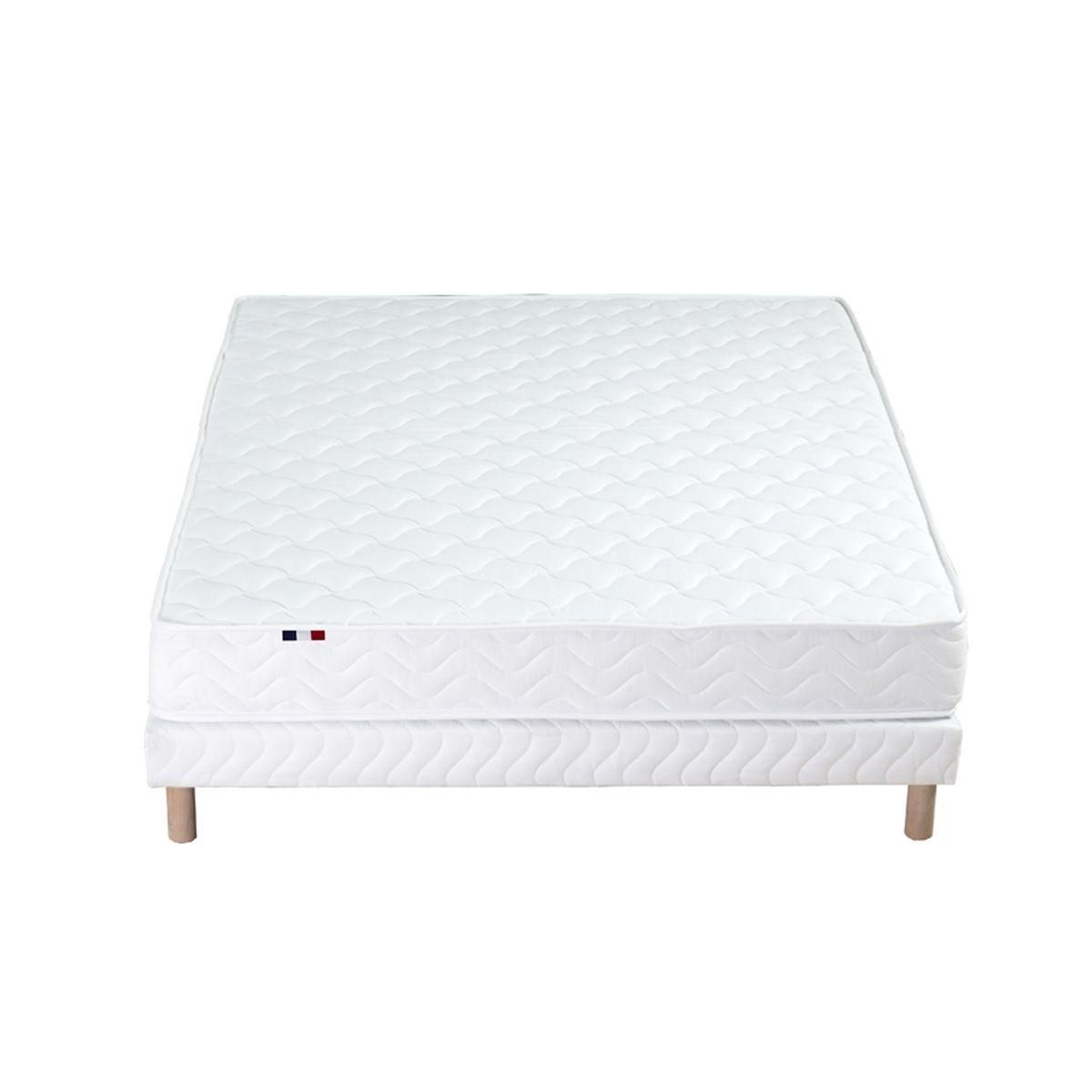 Ensemble Matelas Mousse réversible + Sommier 140x190 cm  STRATUS