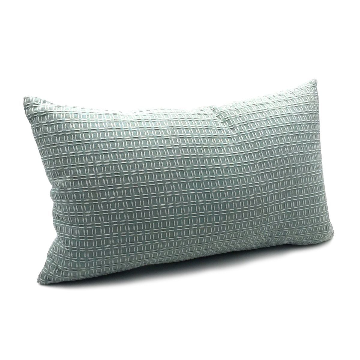 TODAY Coussin uni déhoussable rectangulaire en coton 145 g/m2 brodé TERRA ROSA