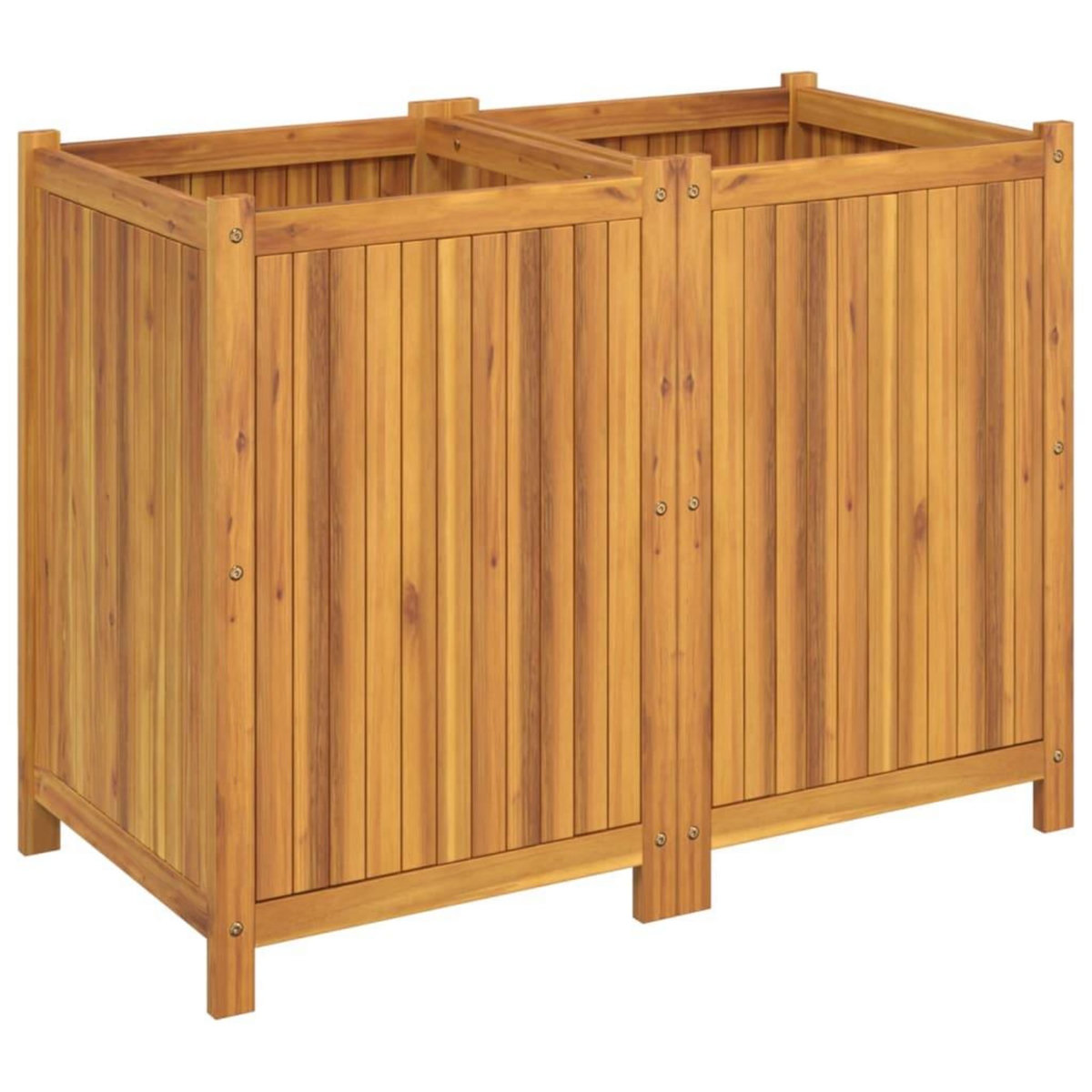 VIDAXL Jardiniere avec doublure 100x50x75 cm bois massif d'acacia