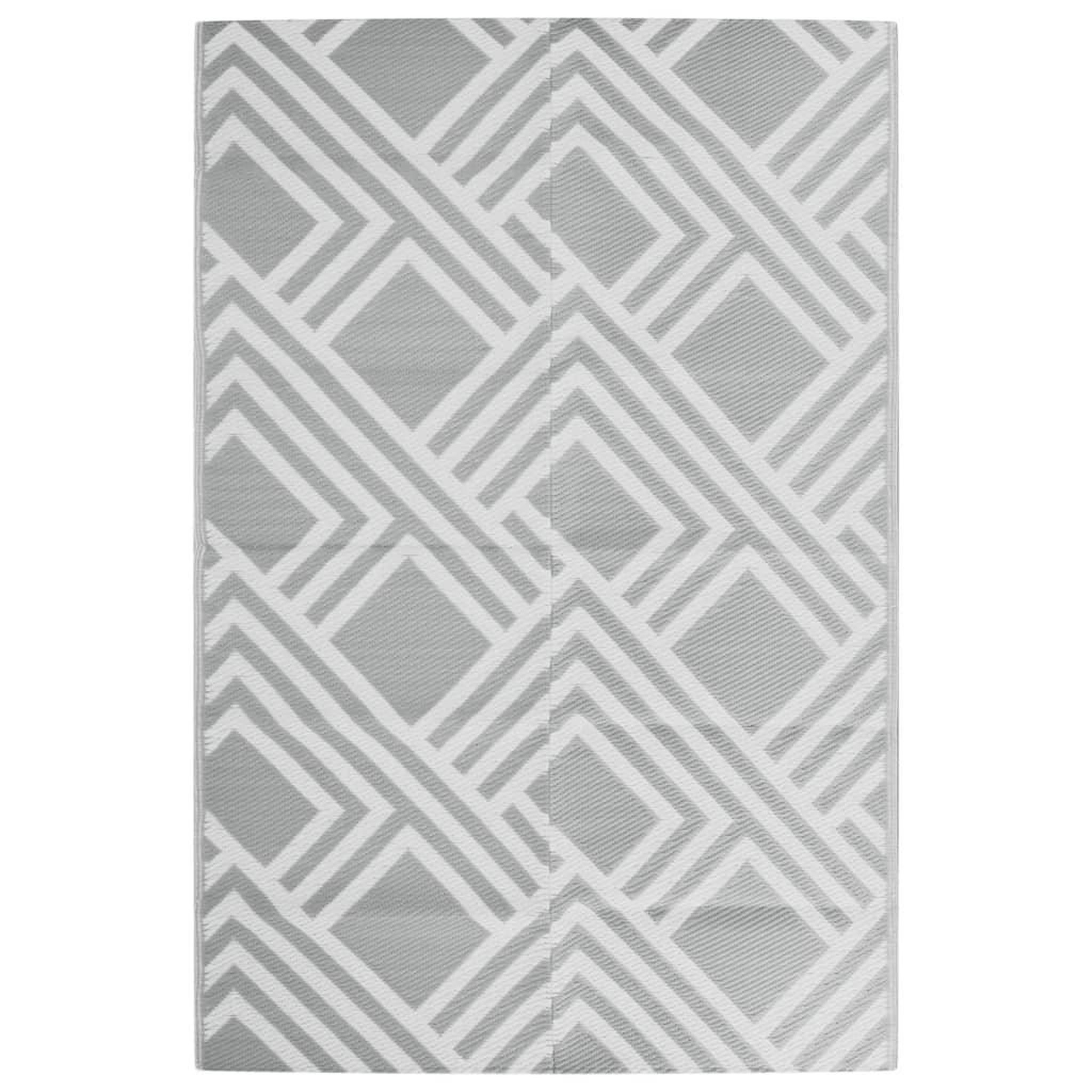 Voir la diapositive 2 : VIDAXL Tapis d'exterieur ARAKIL Gris 120x180 cm PP