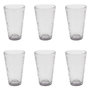 Voir la diapositive 1 : Paris Prix Lot de 6 Verres à Eau  Martelé  34cl Gris Irisé