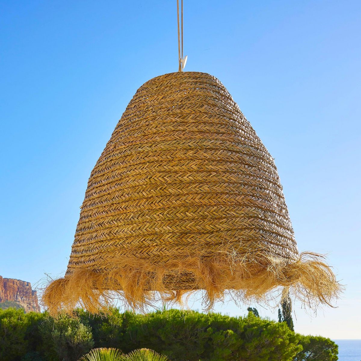 Lumisky Abat-jour ANAFI BIG Beige Fibre naturelle D100 cm