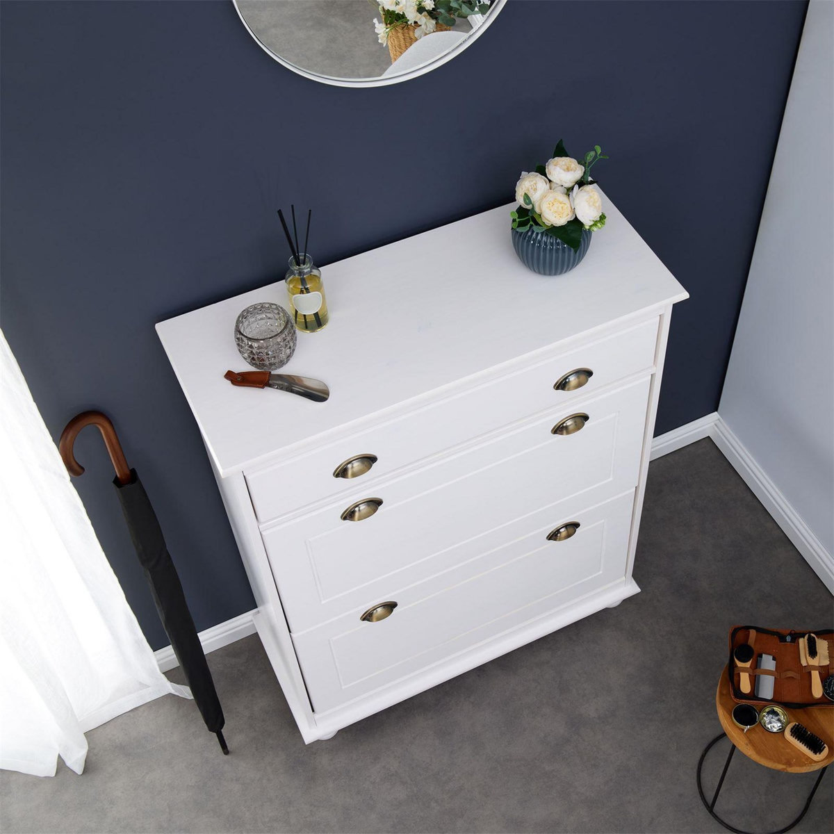 IDIMEX Meuble à chaussures en pin COLMAR