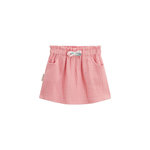 Petit Béguin Jupe enfant rose en gaze de coton Caraïbes. Coloris disponibles : Rose