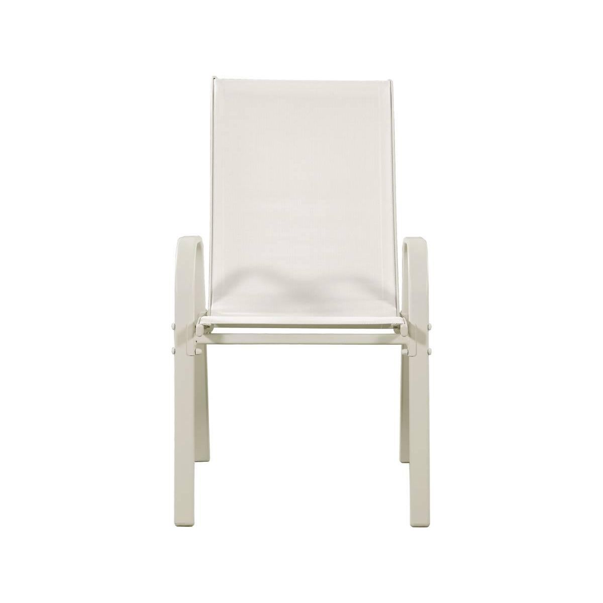 Habitat et Jardin Salon de jardin en textilène  Cordoba XL 180 - Phoenix - Ecru