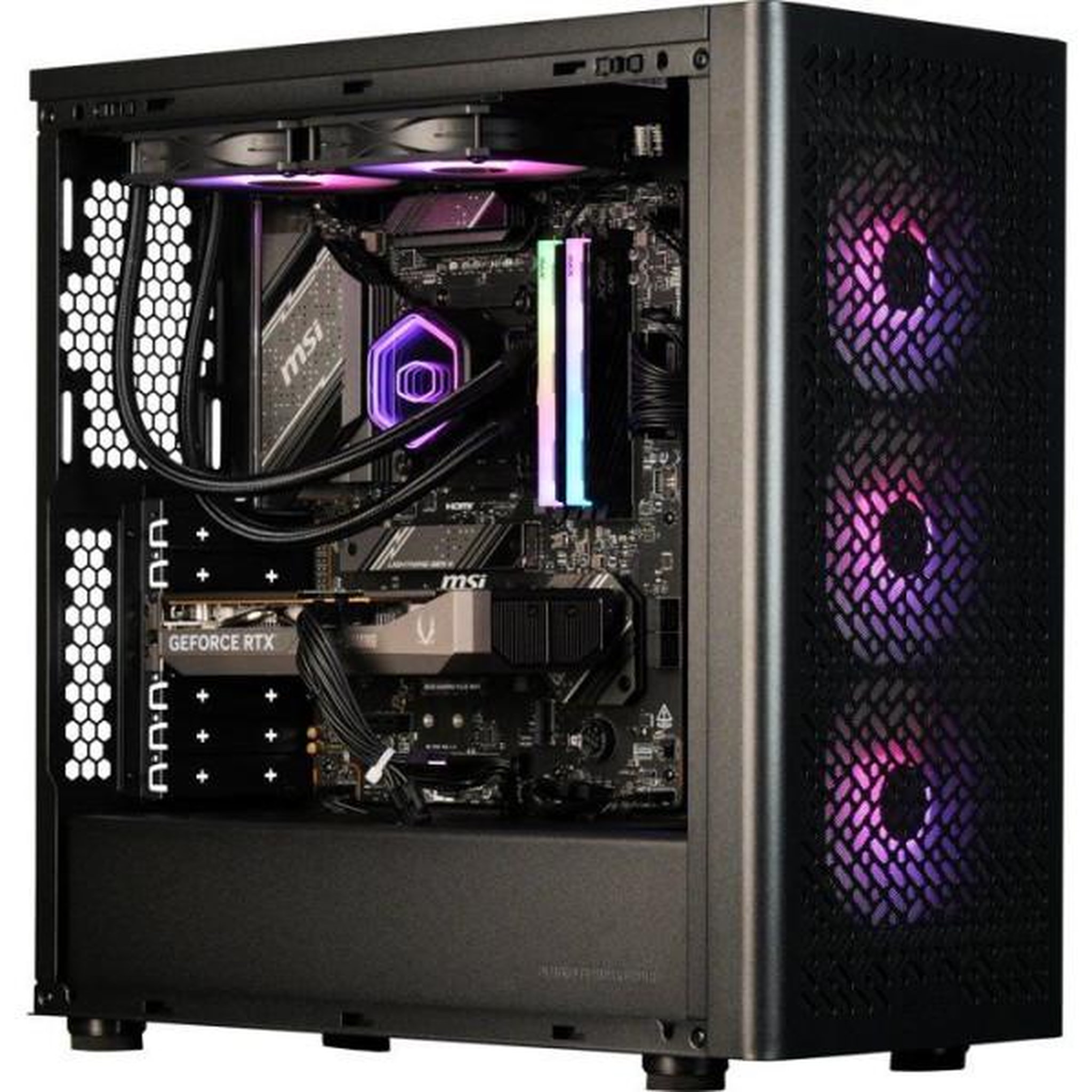 Voir la diapositive 2 : Cooler Master PC Gamer powered by COOLER MASTER - Sans Windows - AMD Ryzen 8400F - RTX 5060 - RAM 32Go DDR5 - SSD 1To