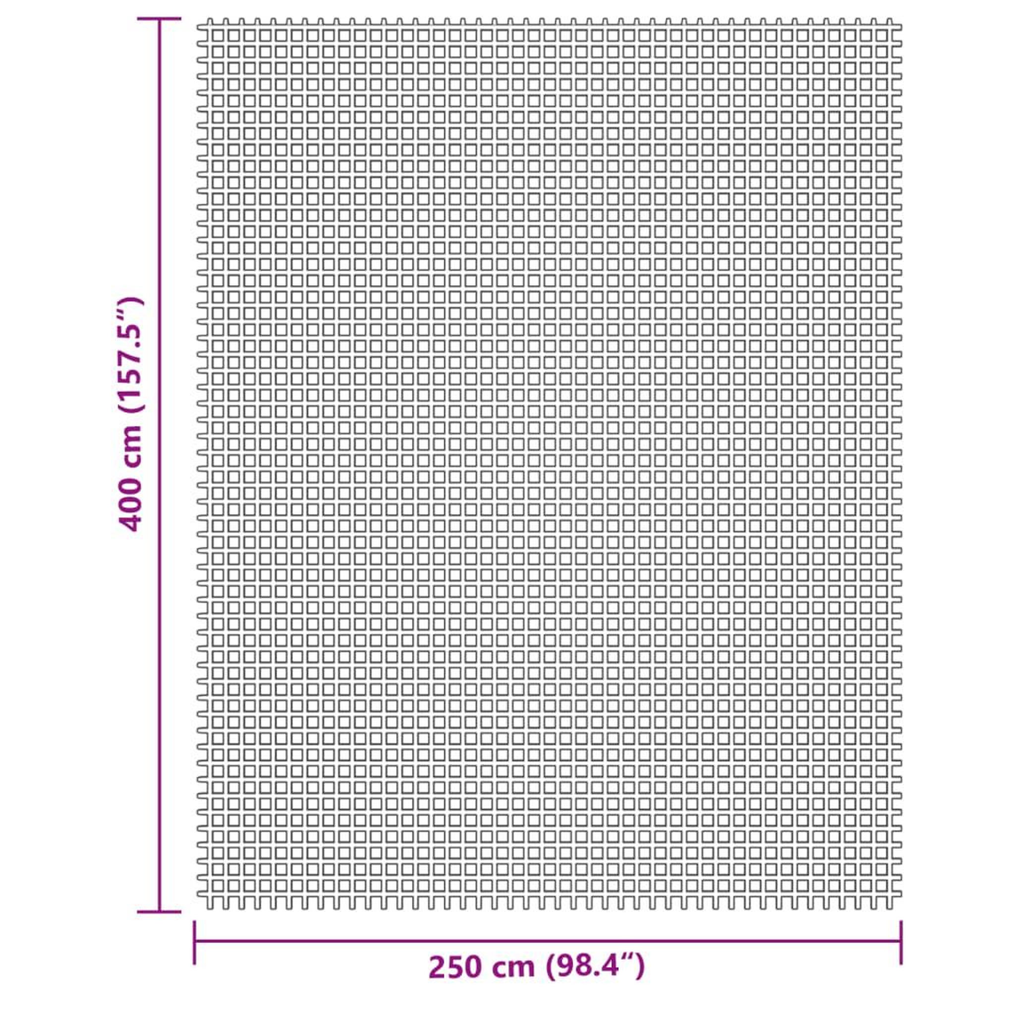 Voir la diapositive 6 : VIDAXL Tapis de tente creme 4x2,5 m