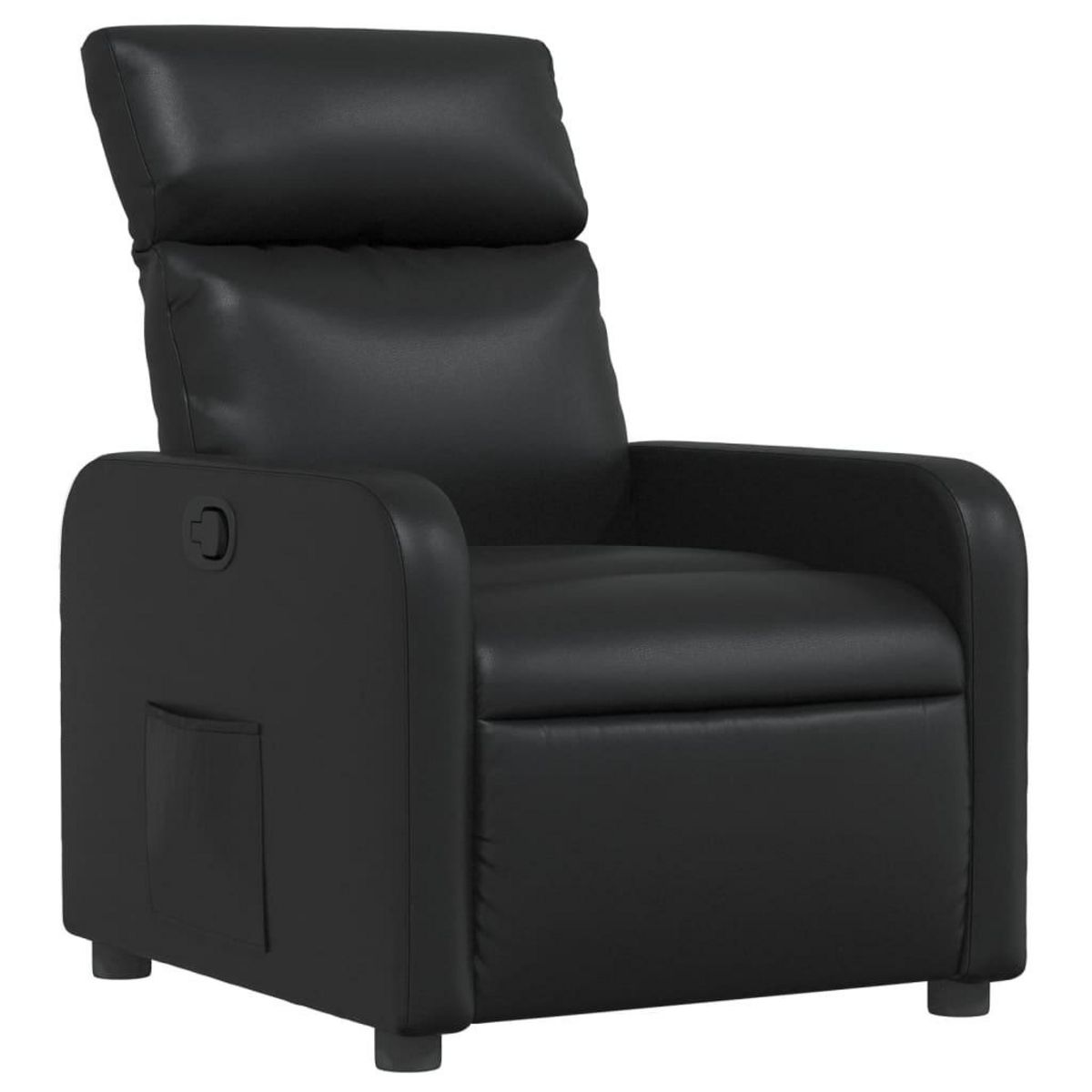 VIDAXL Fauteuil inclinable Noir Similicuir
