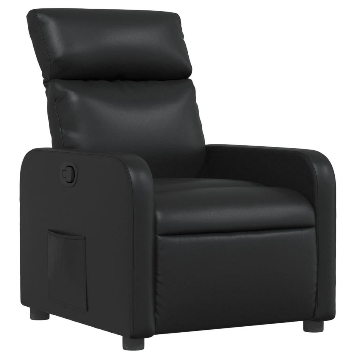 VIDAXL Fauteuil inclinable Noir Similicuir