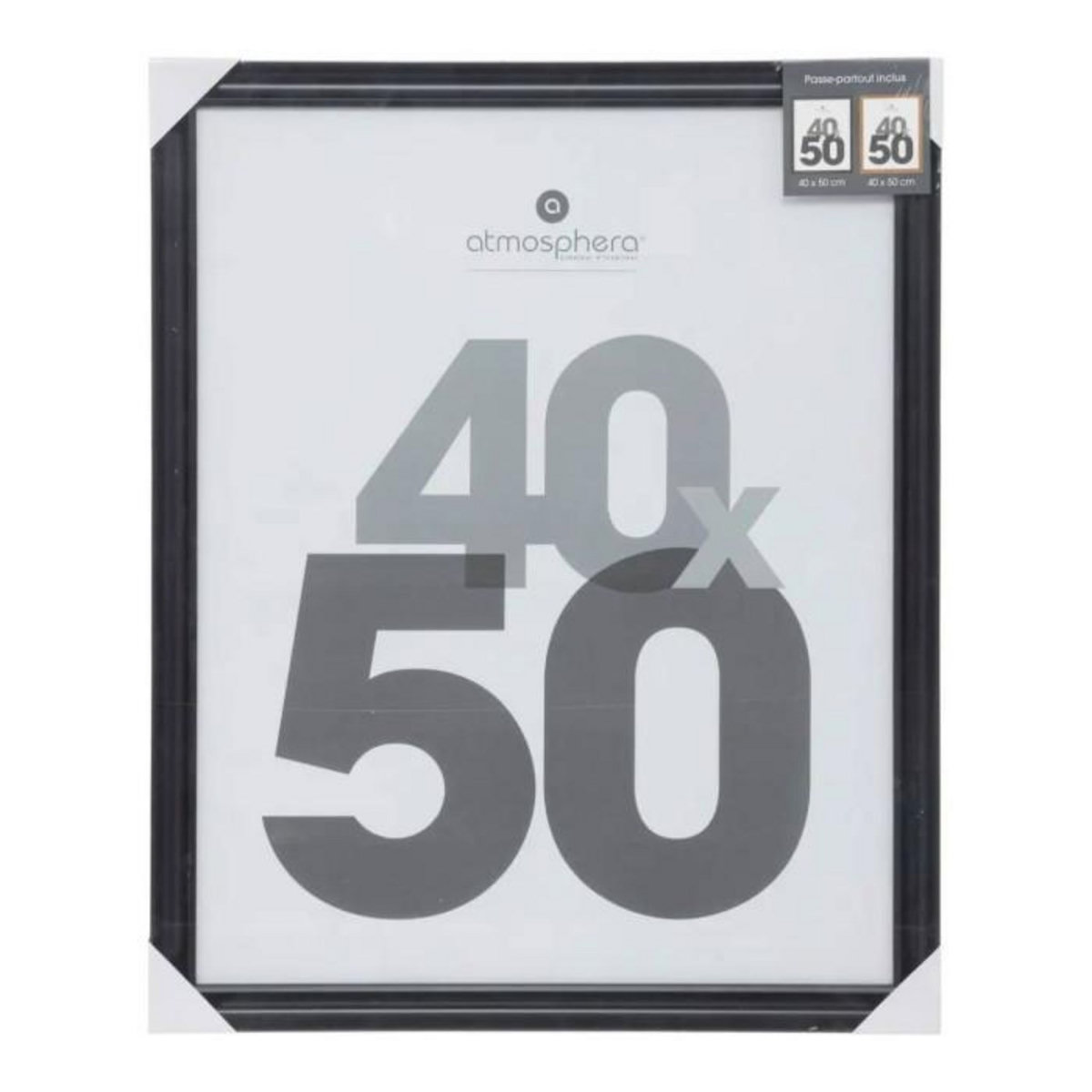 ATMOSPHERA Cadre Photo en Bois  Mae  40x50cm Noir
