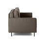 Voir la diapositive 5 : LISA DESIGN Charlie - canapé droit 2 places - en tissu velours relief