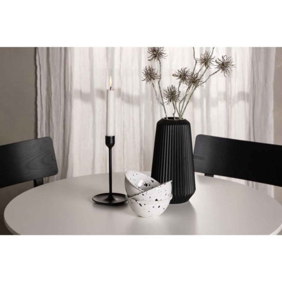 Paris Prix Table à Manger Ronde  Hamden  80cm Blanc