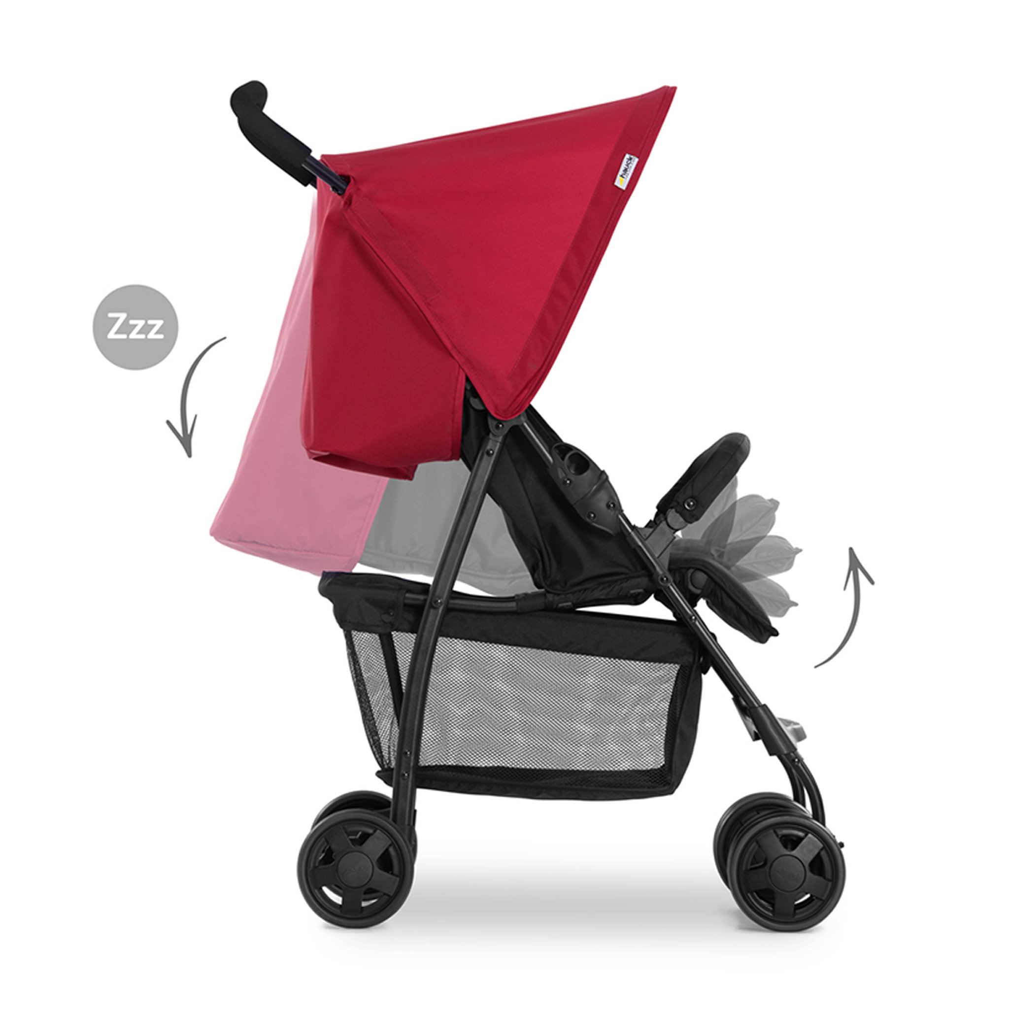 Voir la diapositive 2 : HAUCK Poussette Buggy Sport - Rouge