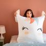 Voir la diapositive 5 : COTE DECO Housse de couette 140x200 + 1 taie Marana microfibre