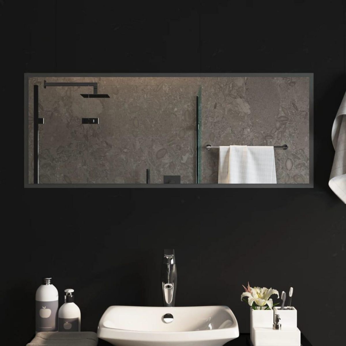 VIDAXL Miroir de salle de bain a LED 40x100 cm