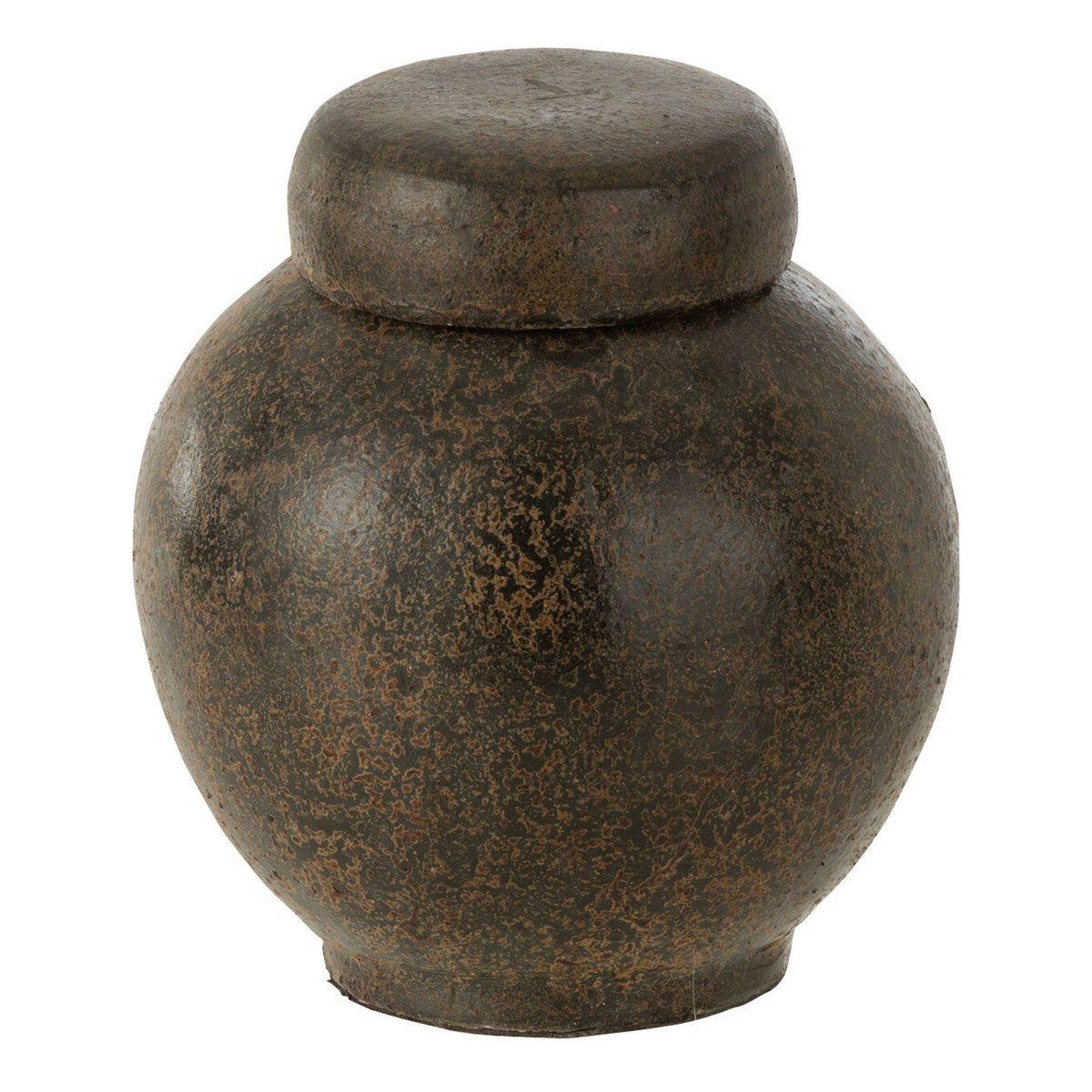 J-LINE Pot Déco en Terre Cuite  Victor  20cm Marron