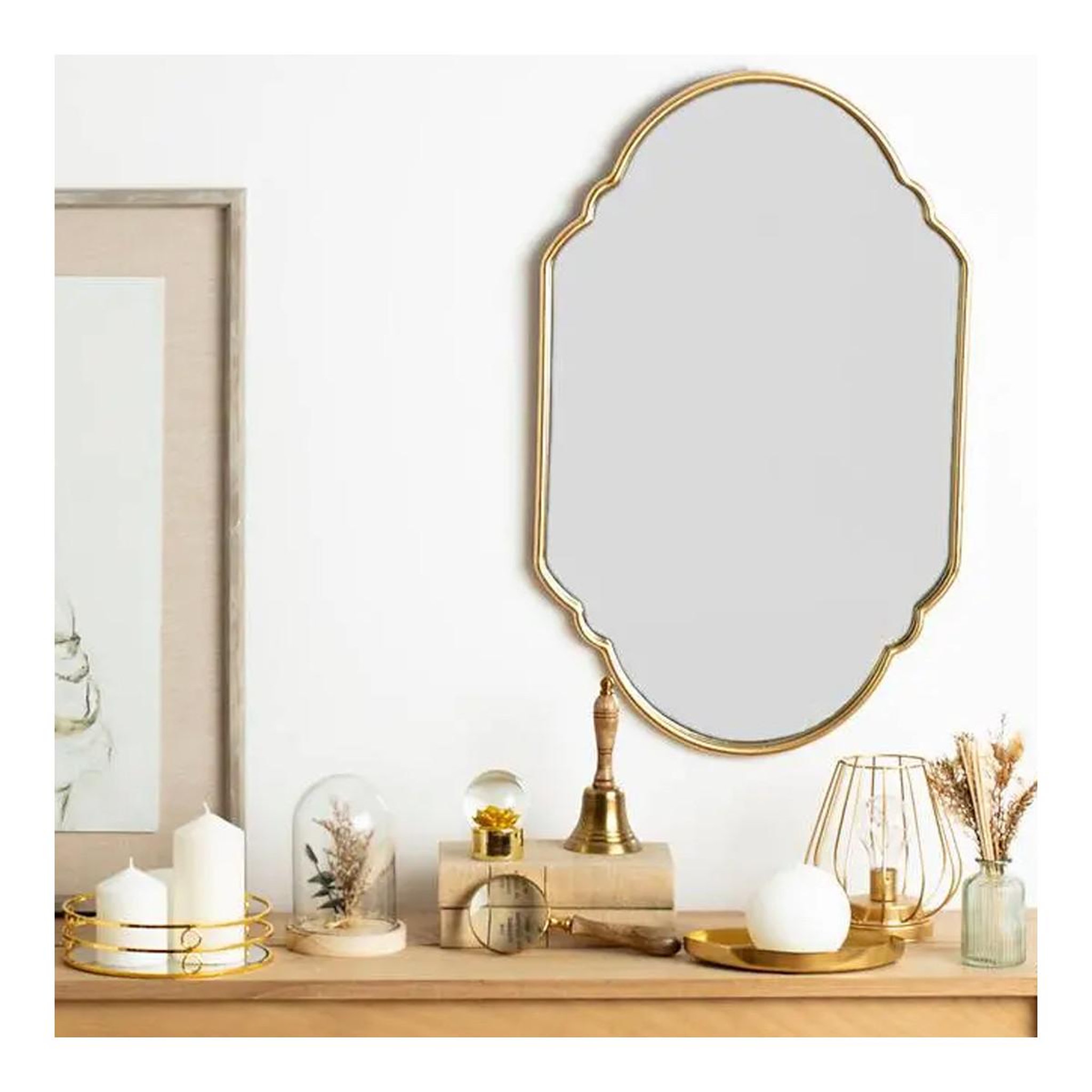 Voir la diapositive 3 : ATMOSPHERA Loupe déco design  delia  20cm marron