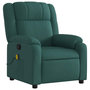 Voir la diapositive 4 : VIDAXL Fauteuil de massage inclinable Vert fonce Tissu