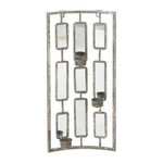 Paris Prix Photophore avec Miroirs  Comenza  52cm Gris