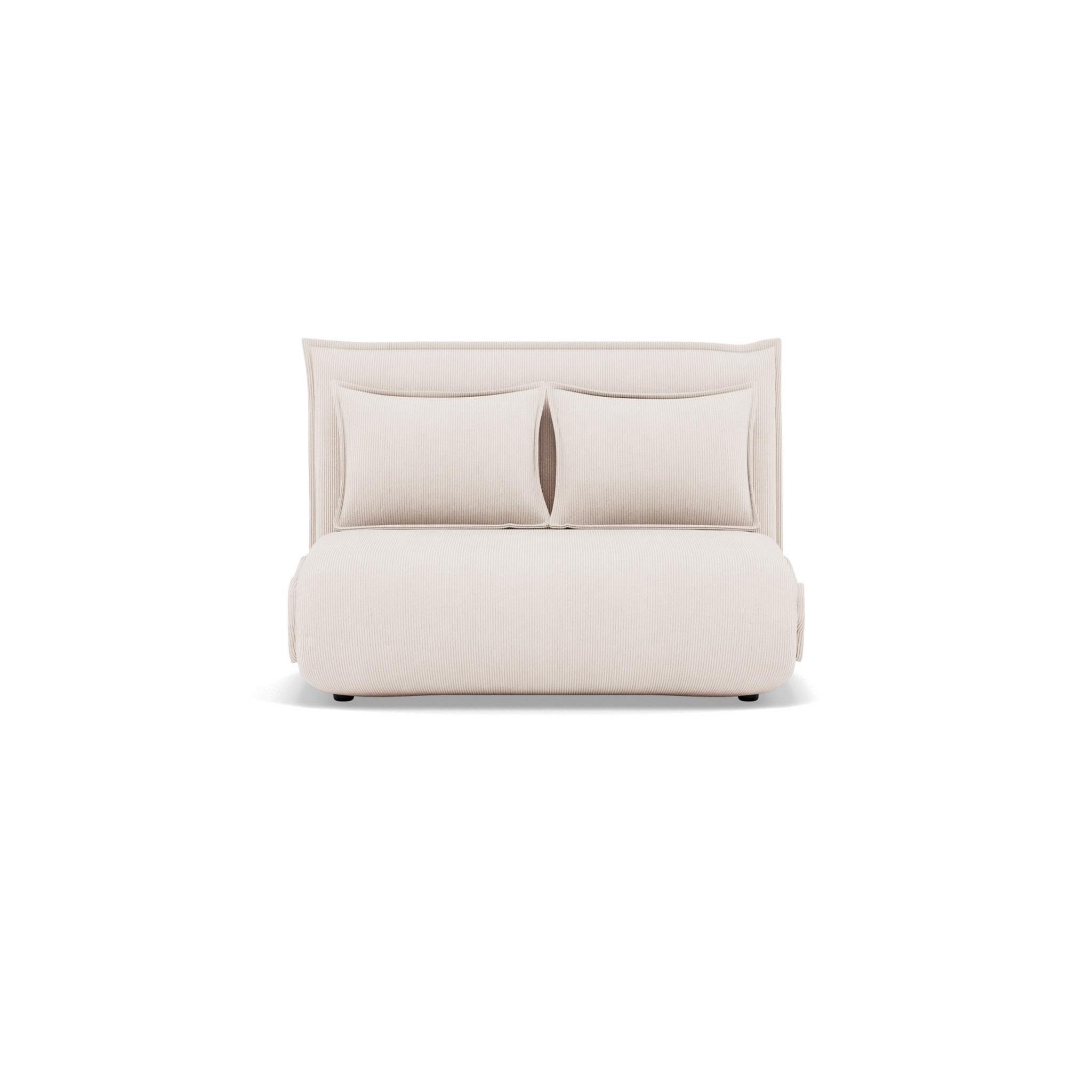 Voir la diapositive 1 : BEST MOBILIER Candice - banquette 2 places convertible clic-clac en velours côtelé