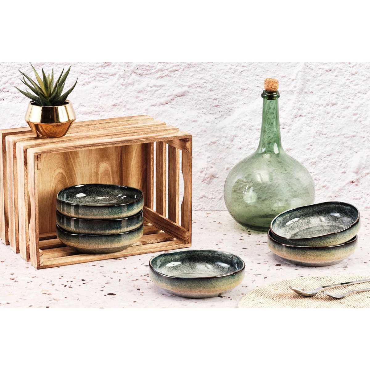 BJORN Bol GENESIS Ø17cm - 6 pièces - Terre