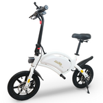 URBANGLIDE URBANGLIDE eBike 140 White – Draisienne Électrique 14  pour Adulte et Enfant dès 14 Ans – 25 km/h – 18 km Autonomie – Moteur 250