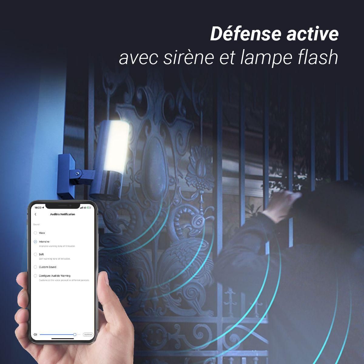 EZVIZ Caméra de surveillance Wifi EL3 2K motorisée