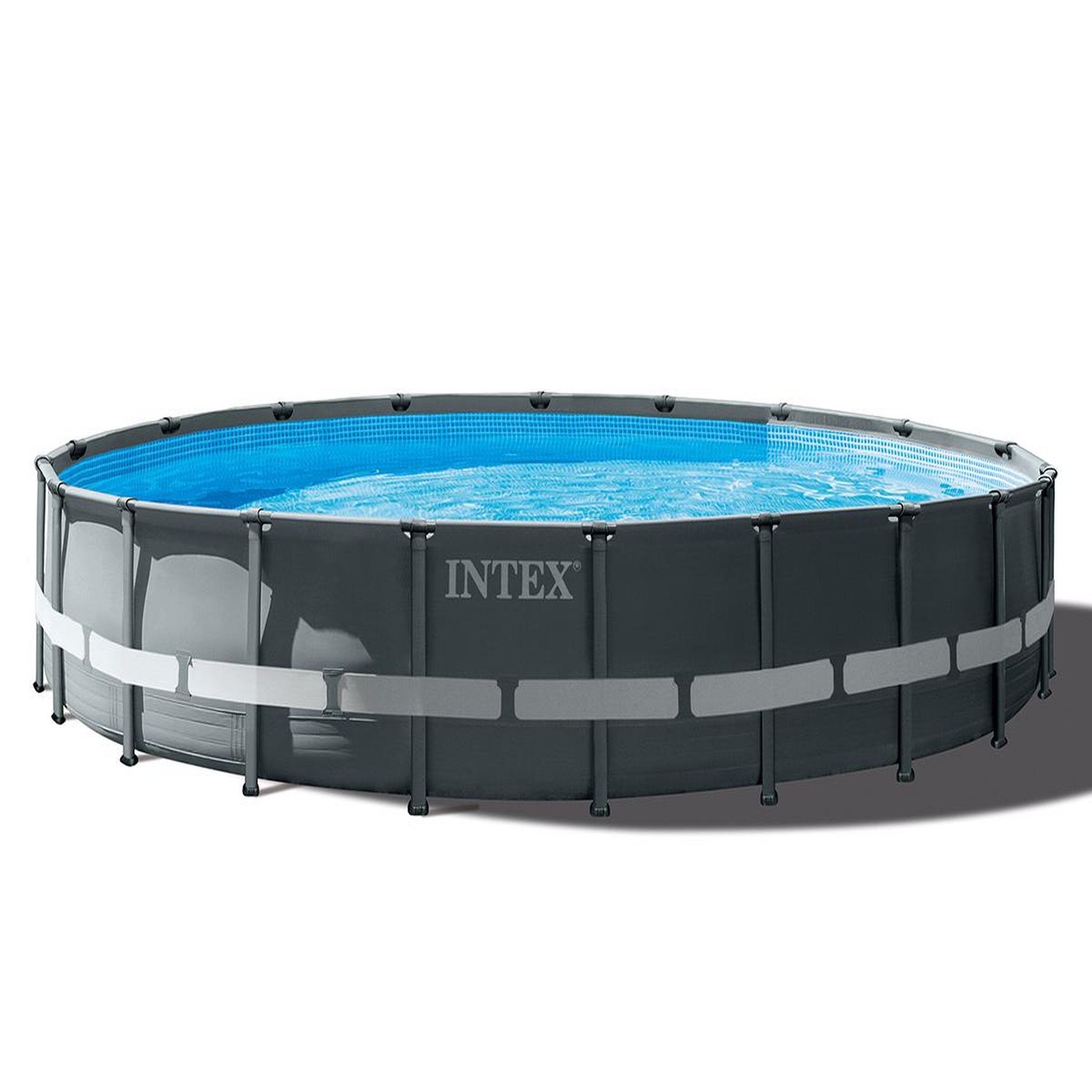 Voir la diapositive 1 : INTEX Piscine tubulaire Ultra XTR Frame ronde 7,32 x 1,32 m - Intex